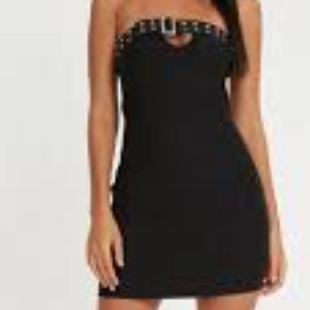 MOTEL "FARASYA MINI DRESS WITH EYELET"